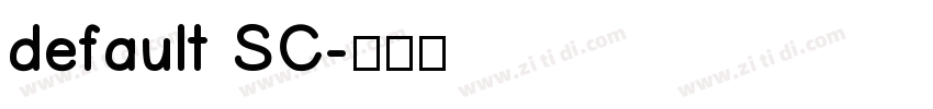 default SC字体转换